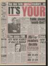 Daily Mirror Wednesday 05 January 1994 Page 1