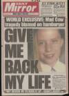 Daily Mirror Tuesday 25 January 1994 Page 1