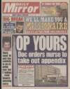 Daily Mirror Thursday 12 January 1995 Page 1