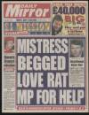 Daily Mirror Thursday 09 March 1995 Page 1