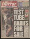 Daily Mirror Wednesday 01 November 1995 Page 1