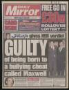 Daily Mirror Saturday 20 January 1996 Page 1