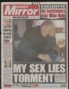 Daily Mirror Tuesday 10 December 1996 Page 1