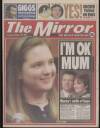 Daily Mirror Tuesday 28 October 1997 Page 1