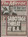 Daily Mirror Friday 07 November 1997 Page 1