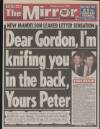 Daily Mirror Monday 04 January 1999 Page 1