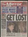 Daily Mirror Saturday 09 January 1999 Page 1