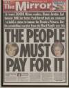 Daily Mirror Wednesday 04 August 1999 Page 1