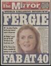 Daily Mirror Wednesday 13 October 1999 Page 1