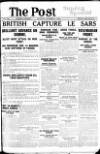 Sunday Post Sunday 08 October 1916 Page 1