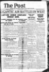 Sunday Post Sunday 29 July 1917 Page 1