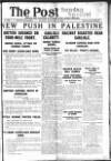 Sunday Post Sunday 20 January 1918 Page 1