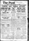 Sunday Post Sunday 28 July 1918 Page 1