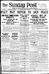 Sunday Post Sunday 20 April 1919 Page 1