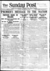 Sunday Post Sunday 14 September 1919 Page 1