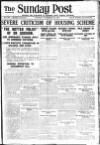 Sunday Post Sunday 23 November 1919 Page 1