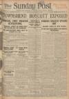 Sunday Post Sunday 18 January 1920 Page 1