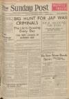 Sunday Post Sunday 09 September 1945 Page 1