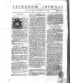 Aberdeen Press and Journal Tue 15 Nov 1748 Page 1