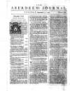 Aberdeen Press and Journal Tue 05 Sep 1749 Page 1
