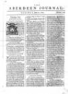Aberdeen Press and Journal Tue 12 Jun 1750 Page 1