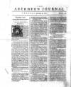Aberdeen Press and Journal Tue 29 Jan 1751 Page 1