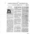 Aberdeen Press and Journal Tue 25 Feb 1752 Page 1