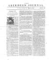 Aberdeen Press and Journal Tue 12 May 1752 Page 1
