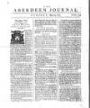 Aberdeen Press and Journal Tue 19 May 1752 Page 1