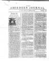 Aberdeen Press and Journal Tue 30 Jun 1752 Page 1
