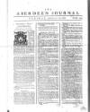 Aberdeen Press and Journal Tue 25 Aug 1752 Page 1