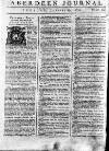Aberdeen Press and Journal Tuesday 15 January 1754 Page 1