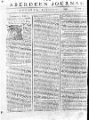 Aberdeen Press and Journal Tuesday 22 January 1754 Page 1