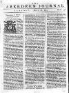 Aberdeen Press and Journal Tuesday 18 June 1754 Page 1