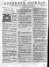 Aberdeen Press and Journal Tuesday 16 July 1754 Page 1