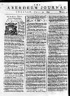 Aberdeen Press and Journal Tuesday 30 July 1754 Page 1