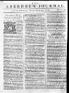Aberdeen Press and Journal Tuesday 29 October 1754 Page 1