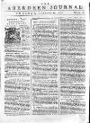 Aberdeen Press and Journal Tuesday 14 January 1755 Page 1