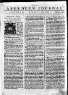 Aberdeen Press and Journal Tuesday 27 January 1756 Page 1