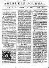 Aberdeen Press and Journal Tuesday 04 October 1757 Page 1