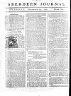 Aberdeen Press and Journal Tuesday 29 November 1757 Page 1