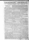 Aberdeen Press and Journal Monday 01 December 1760 Page 1