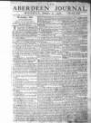 Aberdeen Press and Journal Monday 05 January 1761 Page 1