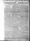 Aberdeen Press and Journal Monday 19 January 1761 Page 1