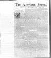 Aberdeen Press and Journal Monday 10 January 1763 Page 1