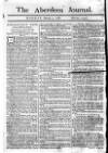 Aberdeen Press and Journal Monday 04 January 1768 Page 1