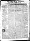 Aberdeen Press and Journal Monday 19 March 1781 Page 1