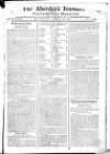 Aberdeen Press and Journal Monday 27 August 1781 Page 1