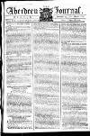 Aberdeen Press and Journal Monday 23 December 1782 Page 1