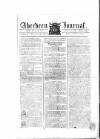 Aberdeen Press and Journal Monday 09 January 1786 Page 1